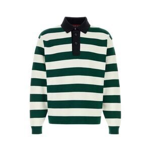 Gucci Men Embroidered Silk Blend Polo Shirt